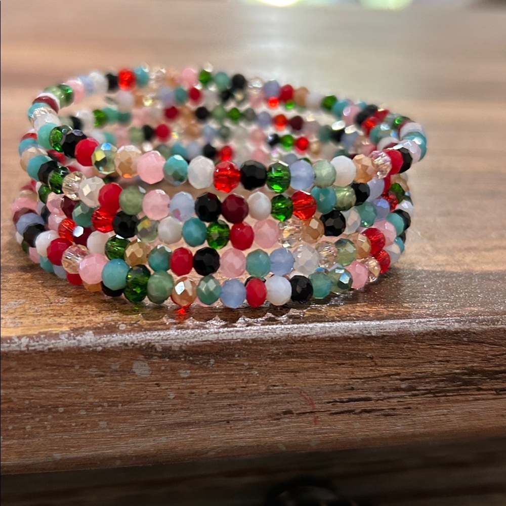 Faceted Glass Bracelet